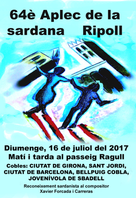 Cartell 64è Aplec de la Sardana de Ripoll, 2017