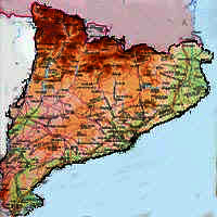 Map of Catalonia